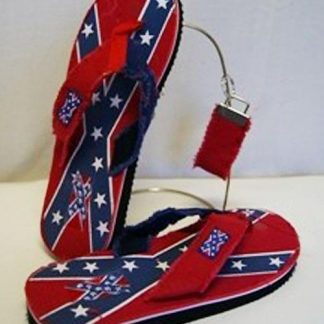 Rebel Confederate Flag flip flops 174566