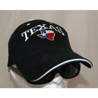 5319 black cap with Texas embroidered in red, white and blue