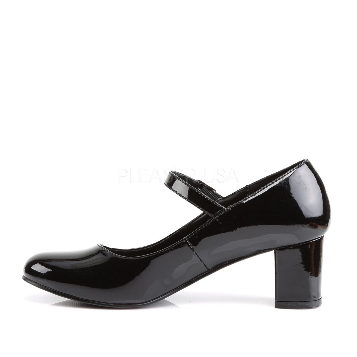 Kenna Mary Jane Block Heels - Black Patent – Verali Shoes