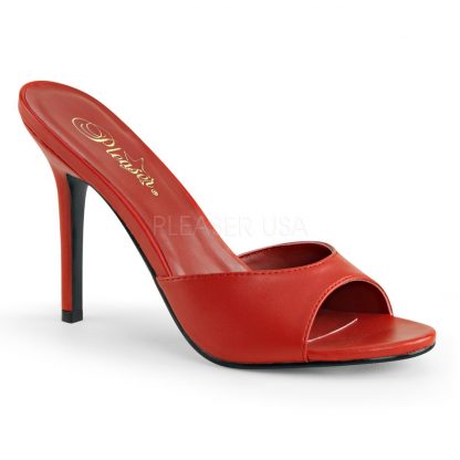 Peep toe slide slipper with 4-inch heel Classique-01