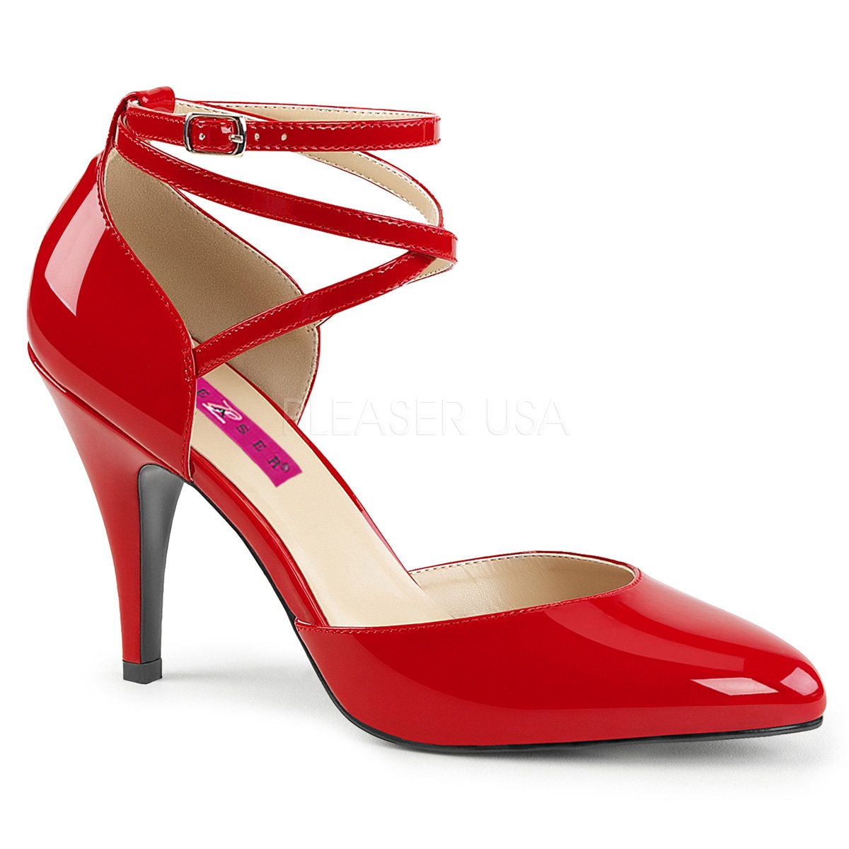 Crisscross D’Orsay Pump Shoes 4-inch Spike Heels 3-colors – RedNeckWear