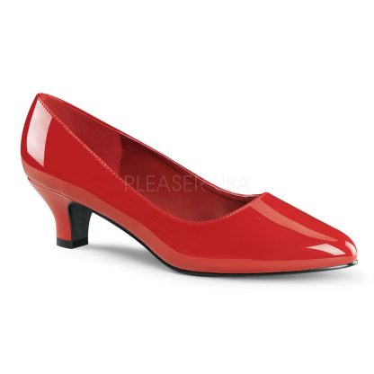 red classic pump with 2-inch heel Fab-420