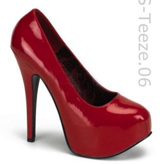 Red or White Concealed Platform Peep Toe Pump 5.75″ Heel – RedNeckWear
