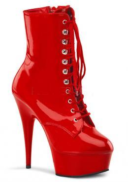 PS-DELIGHT-1020 Ankle Boots 6-inch Spike Heels -Red/Black – RedNeckWear