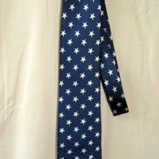 USA American flag dark blue men's neck tie with stars 120712