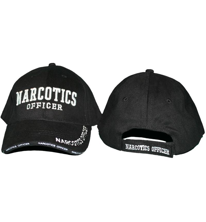 NARCOTICS OFFICER Cap Hat Law Drug Enforcement 3DEmbroidered Black Caps Hats New 